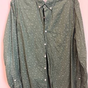 American Eagle Outfitters Olive Button Down Shirt